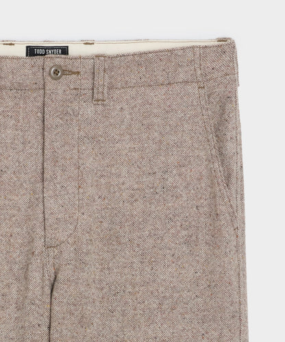 Relaxed Donegal Trouser - Light Brown