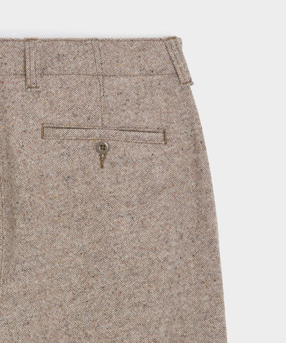 Relaxed Donegal Trouser - Light Brown