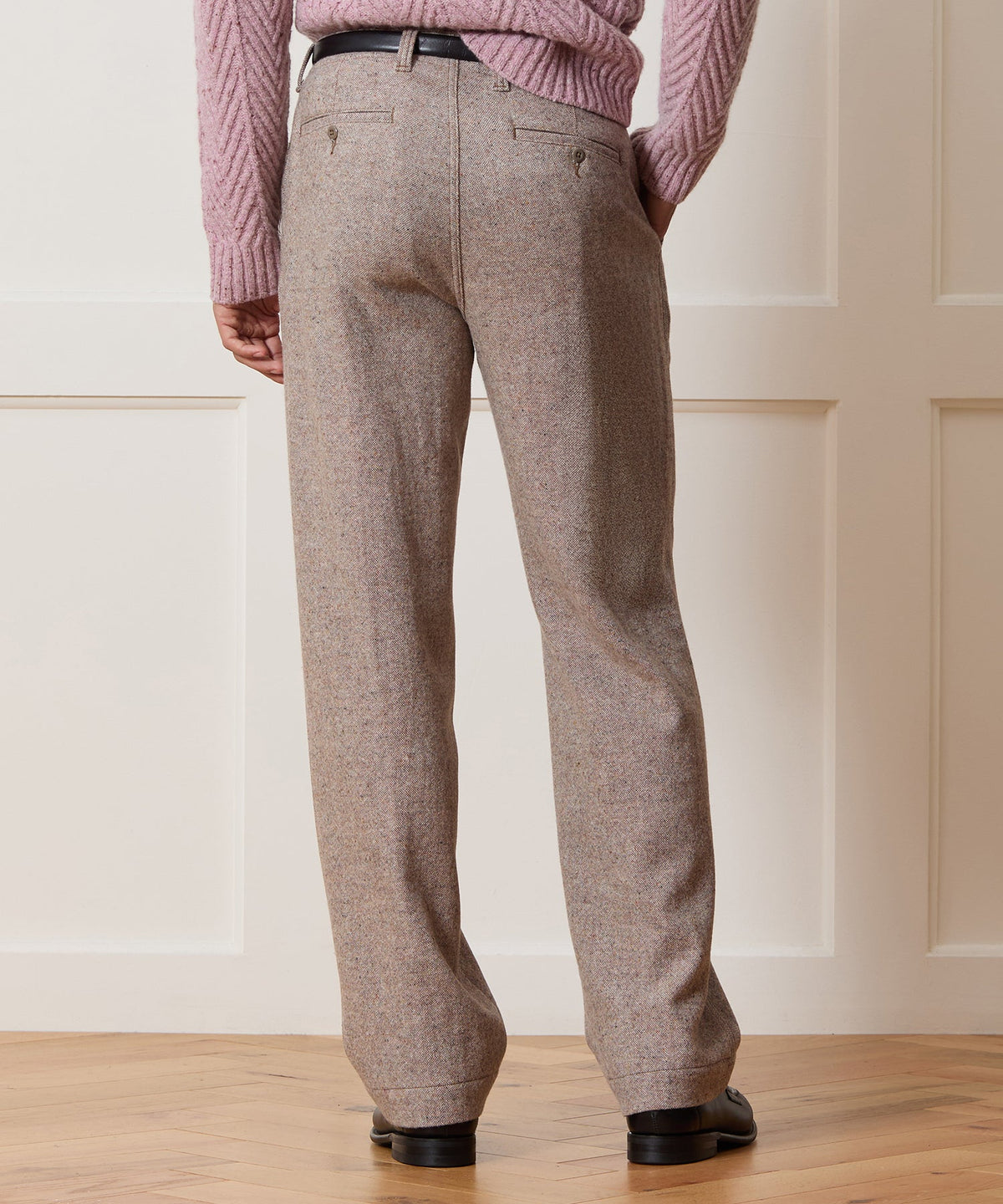 Relaxed Donegal Trouser - Light Brown