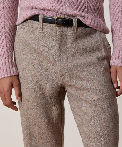 Relaxed Donegal Trouser - Light Brown