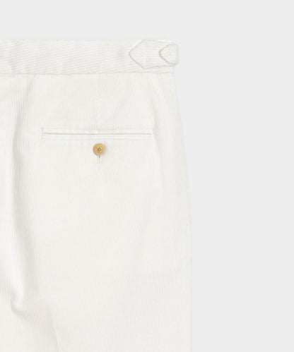 Italian Corduroy Side Tab Trouser - Birch