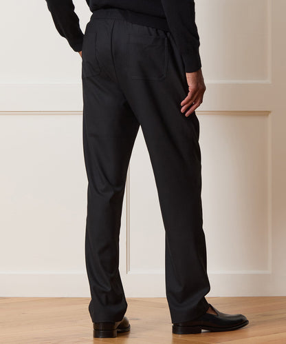 Wool Leisure Trouser - Black