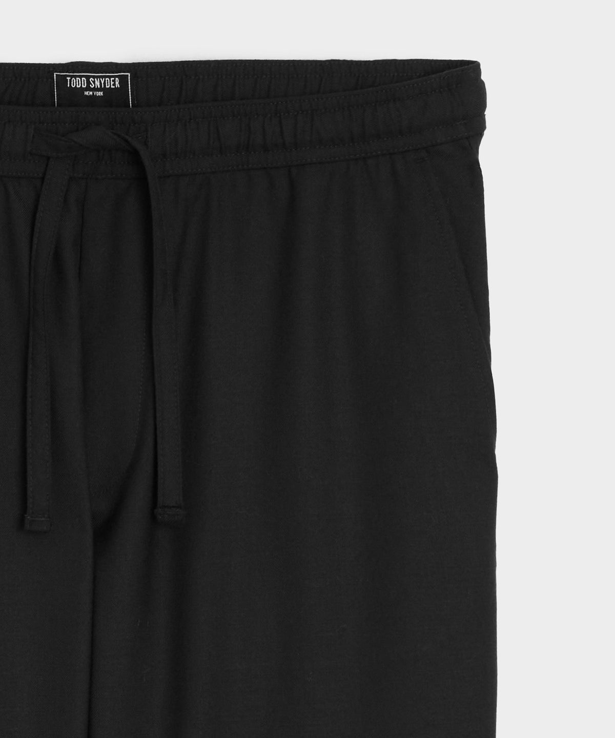 Wool Leisure Trouser - Black