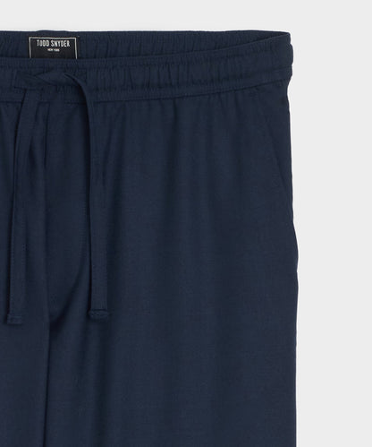 Wool Leisure Trouser - Navy