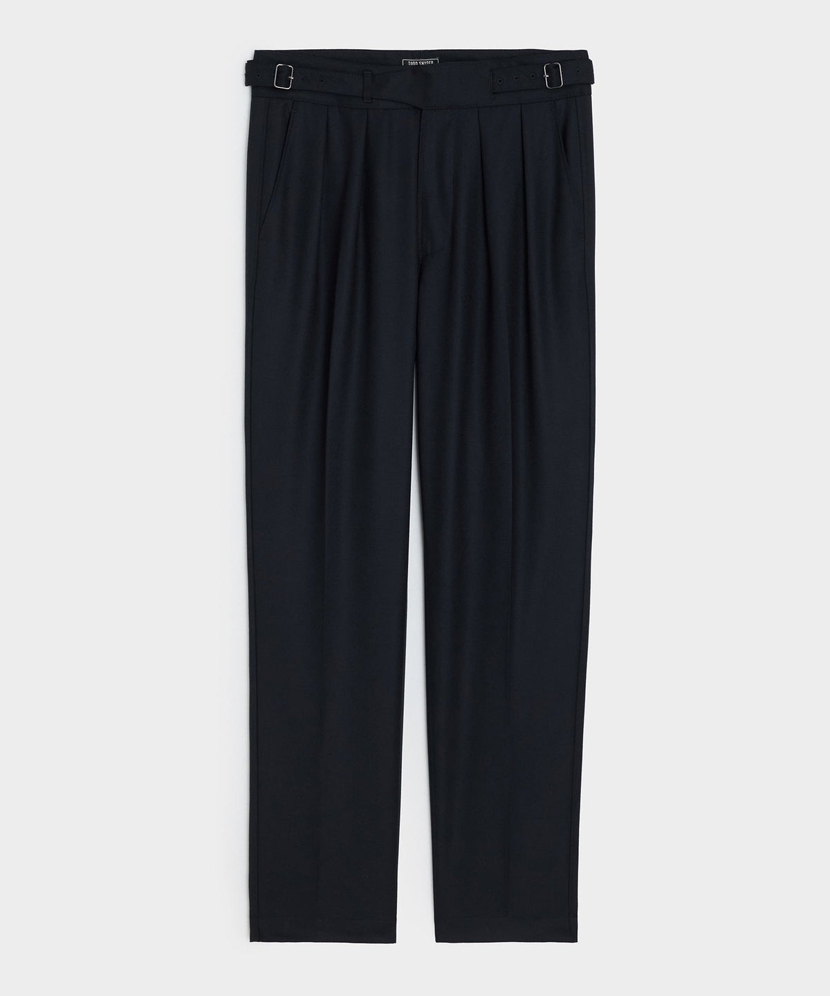 Italian Flannel Gurkha Trouser - Navy