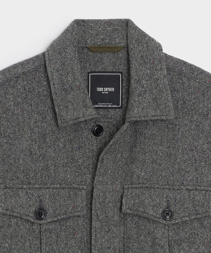 Donegal Military Overshirt - Charcoal