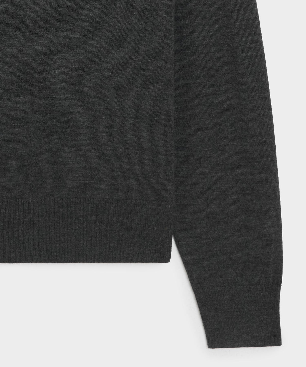Merino V-Neck Sweater - Charcoal