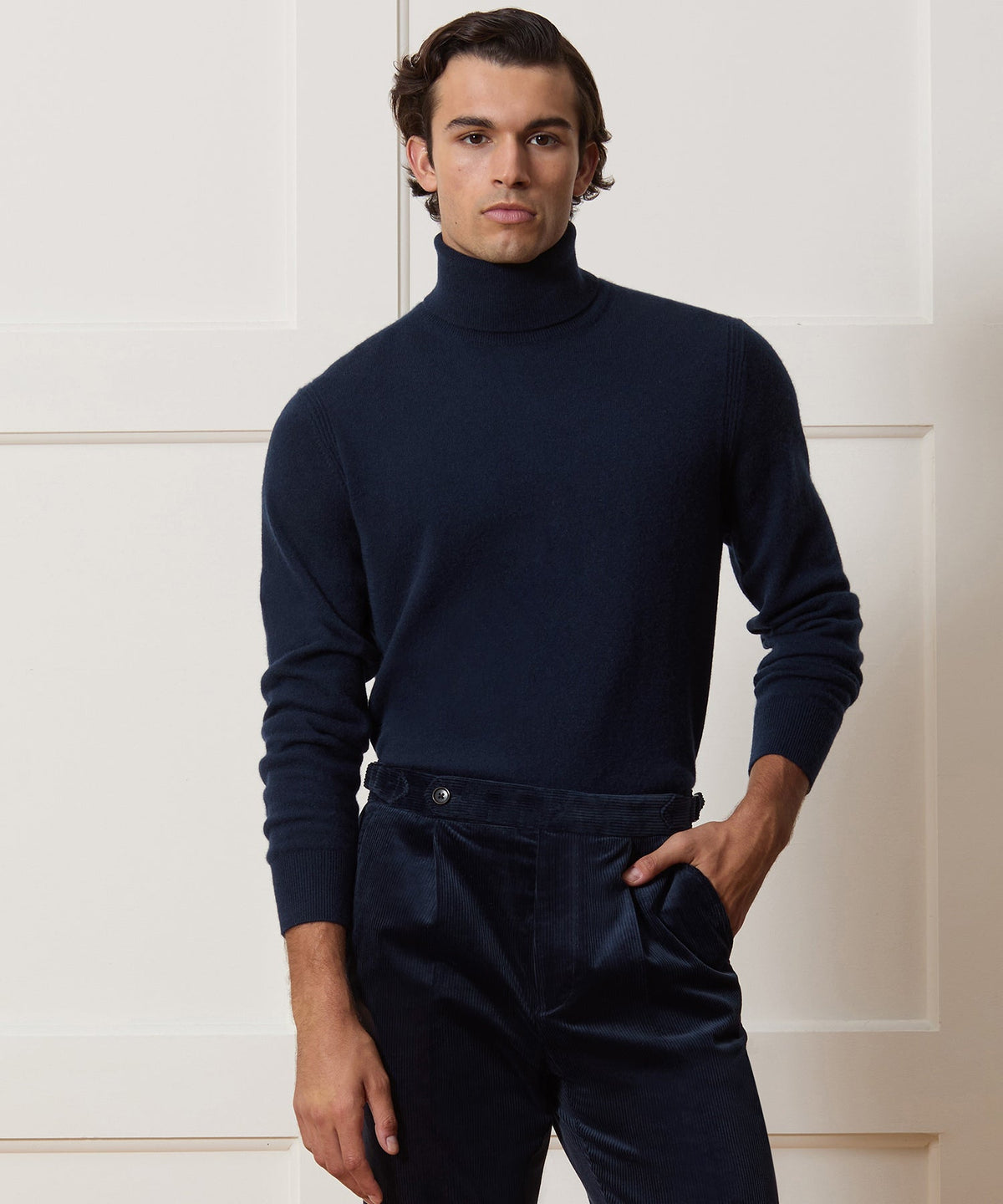 Cashmere Turtleneck - Navy