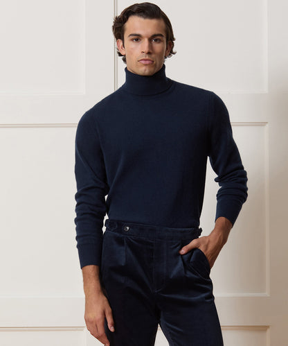 Cashmere Turtleneck - Navy