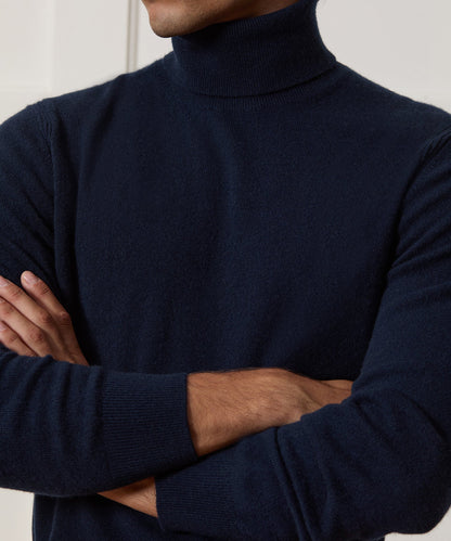 Cashmere Turtleneck - Navy