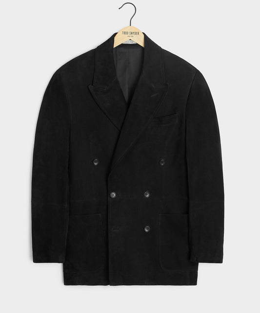 Italian Suede Sport Coat - Black