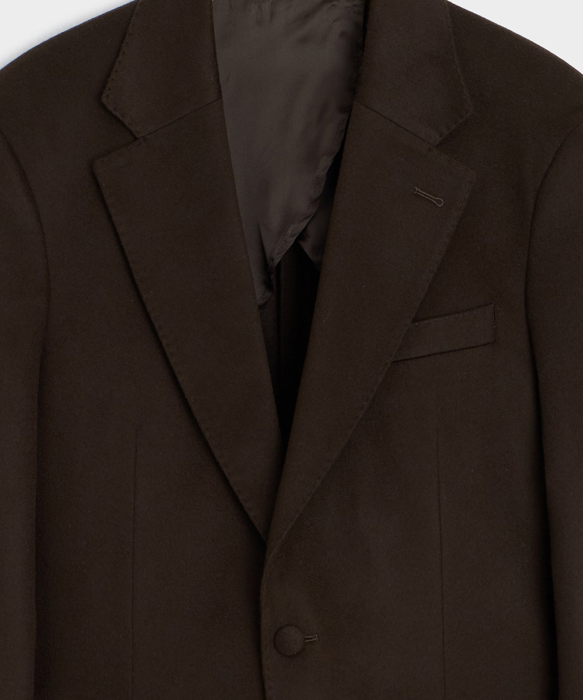 Italian Cashmere Wythe Jacket - Dark Brown