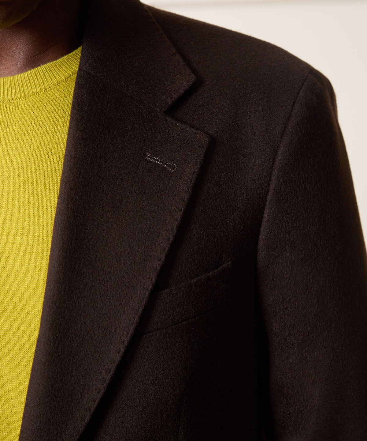 Italian Cashmere Wythe Jacket - Dark Brown