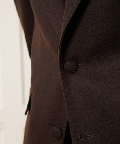 Italian Cashmere Wythe Jacket - Dark Brown