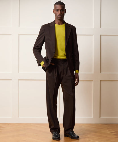 Italian Cashmere Wythe Trouser - Dark Brown