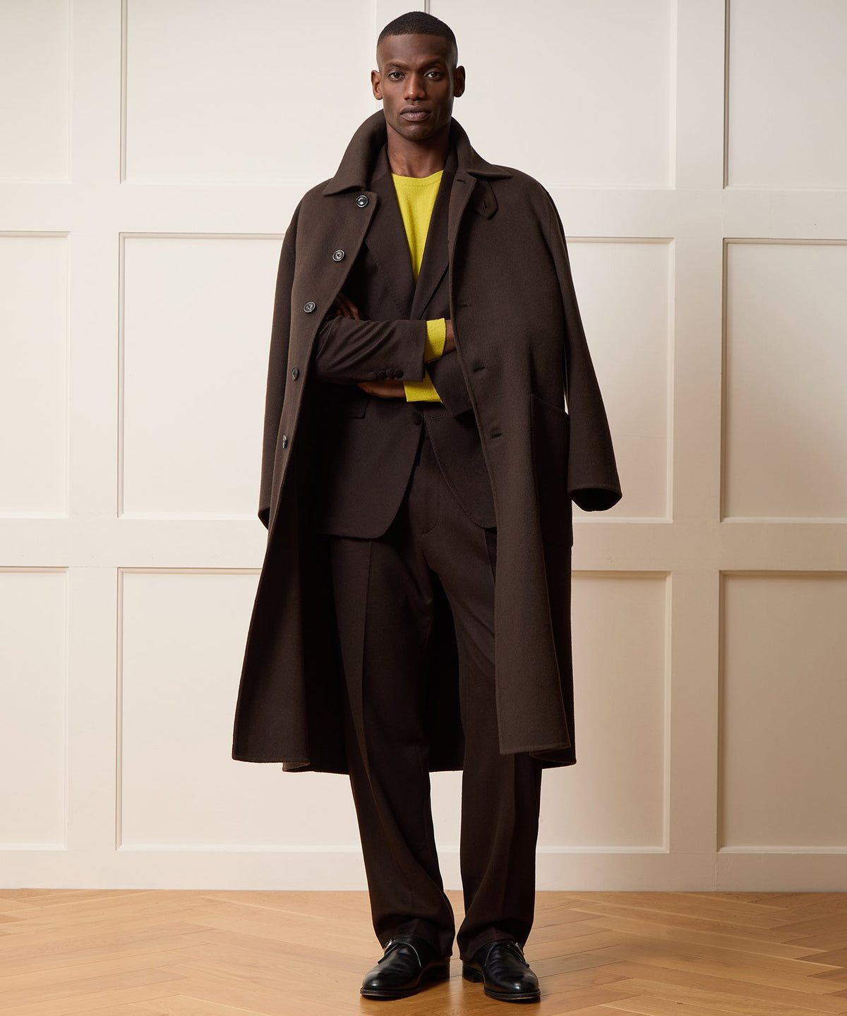 Italian Cashmere Wythe Jacket - Dark Brown