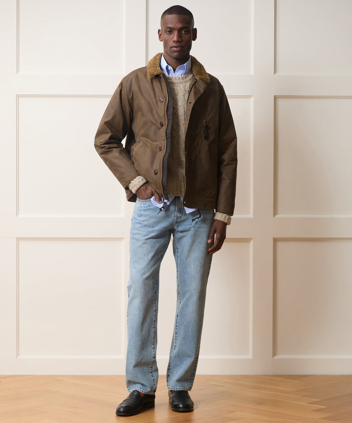 Barbour Wax Macklow Jacket - Brown
