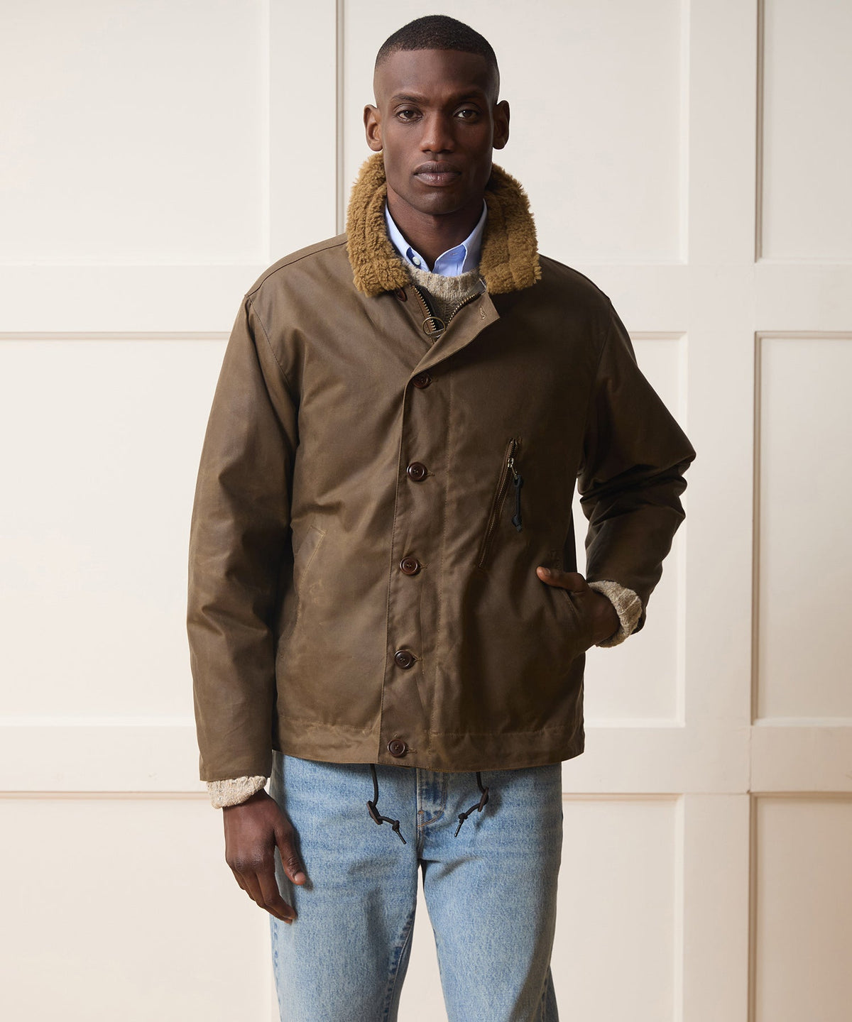 Barbour Wax Macklow Jacket - Brown