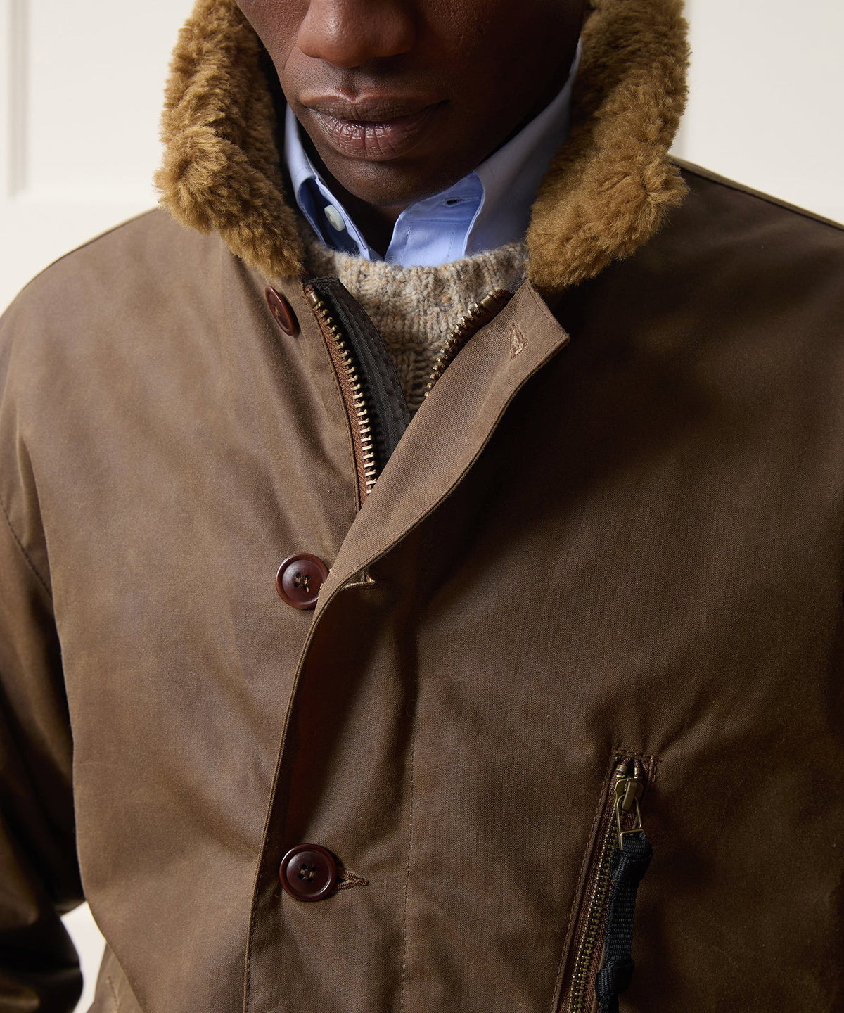 Barbour Wax Macklow Jacket - Brown