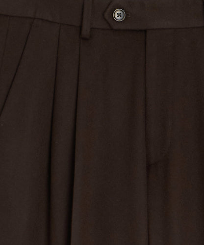 Italian Cashmere Wythe Trouser - Dark Brown