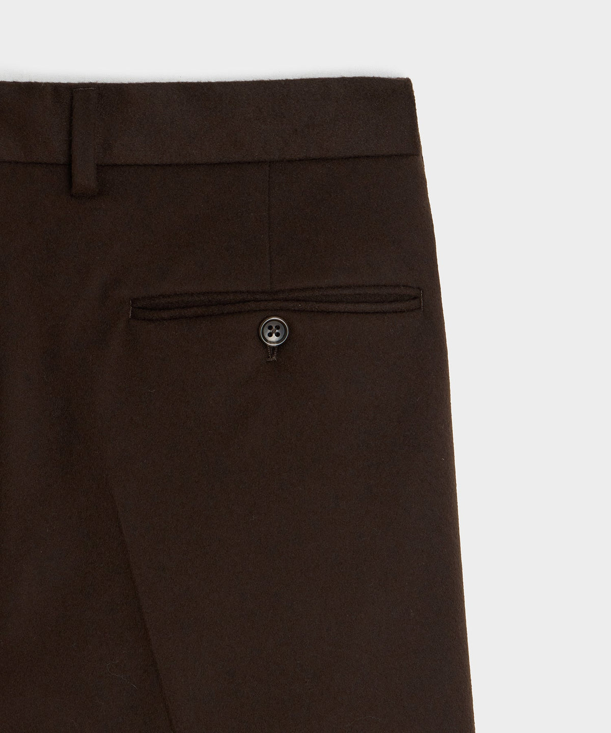 Italian Cashmere Wythe Trouser - Dark Brown