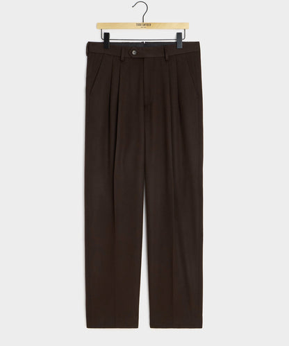 Italian Cashmere Wythe Trouser - Dark Brown