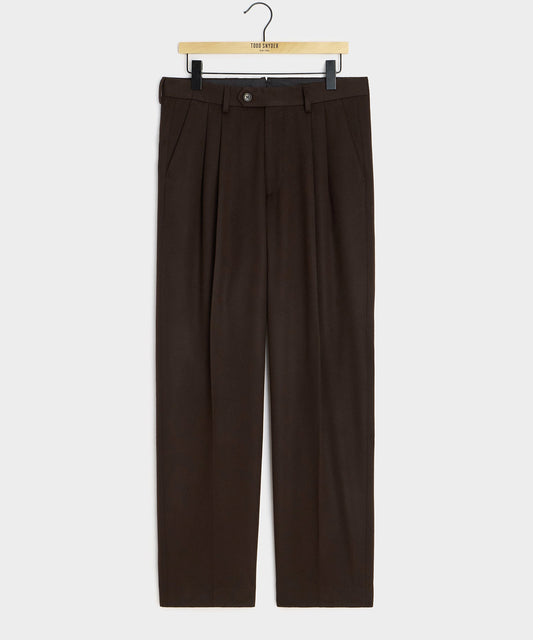 Italian Cashmere Wythe Trouser - Dark Brown