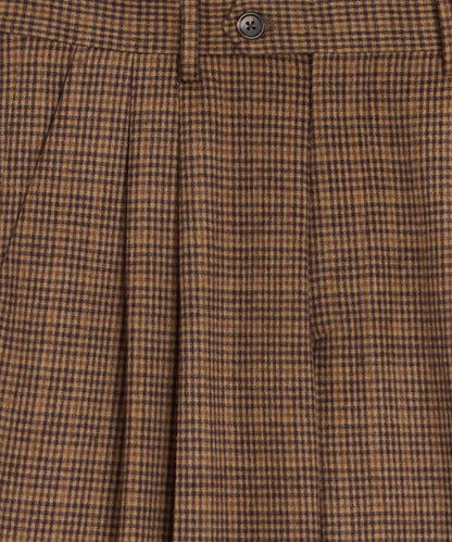 Italian Guncheck Wythe Trouser - Orange