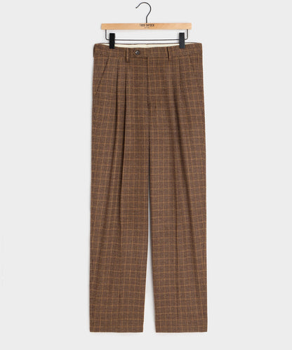 Italian Guncheck Wythe Trouser - Orange