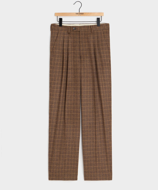 Italian Guncheck Wythe Trouser - Orange