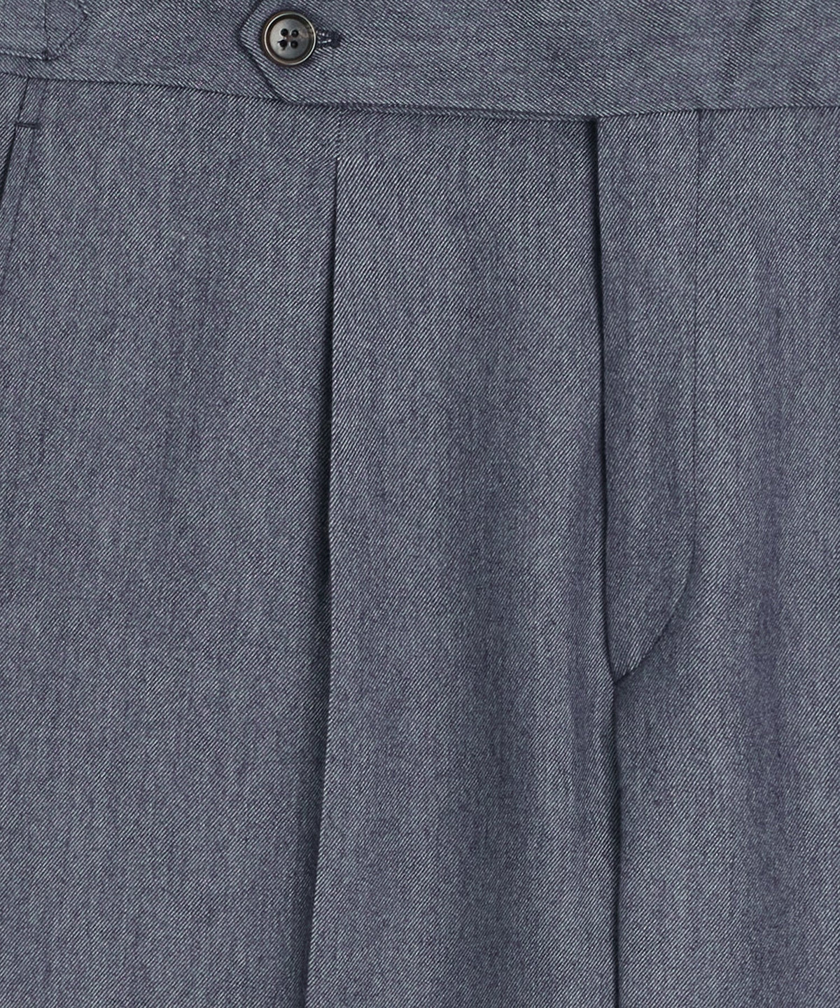 Italian Cashmere Side Tab Trouser - Indigo