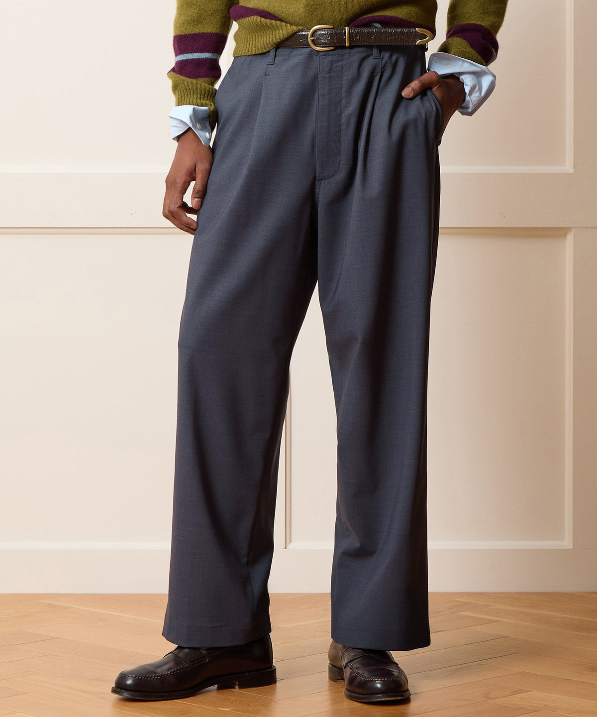 Italian Bedford Pant - Indigo