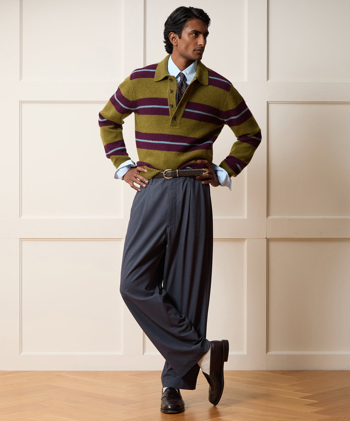 Italian Bedford Pant - Indigo