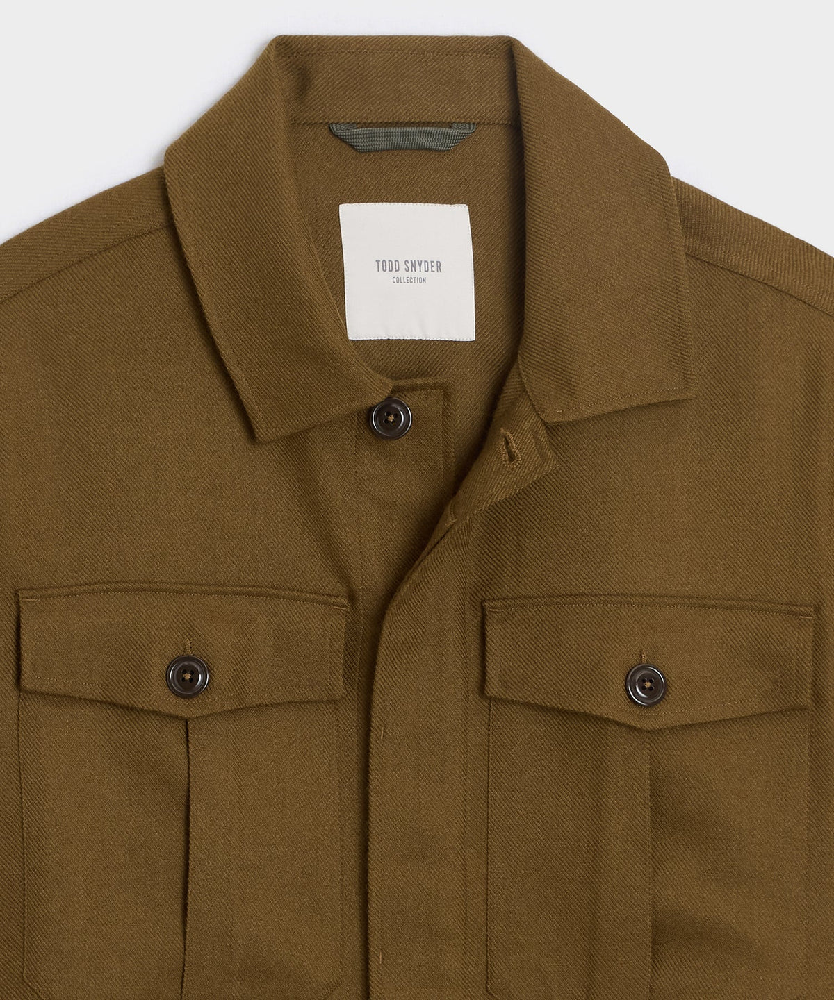 Italian Wool Overshirt - Bronze