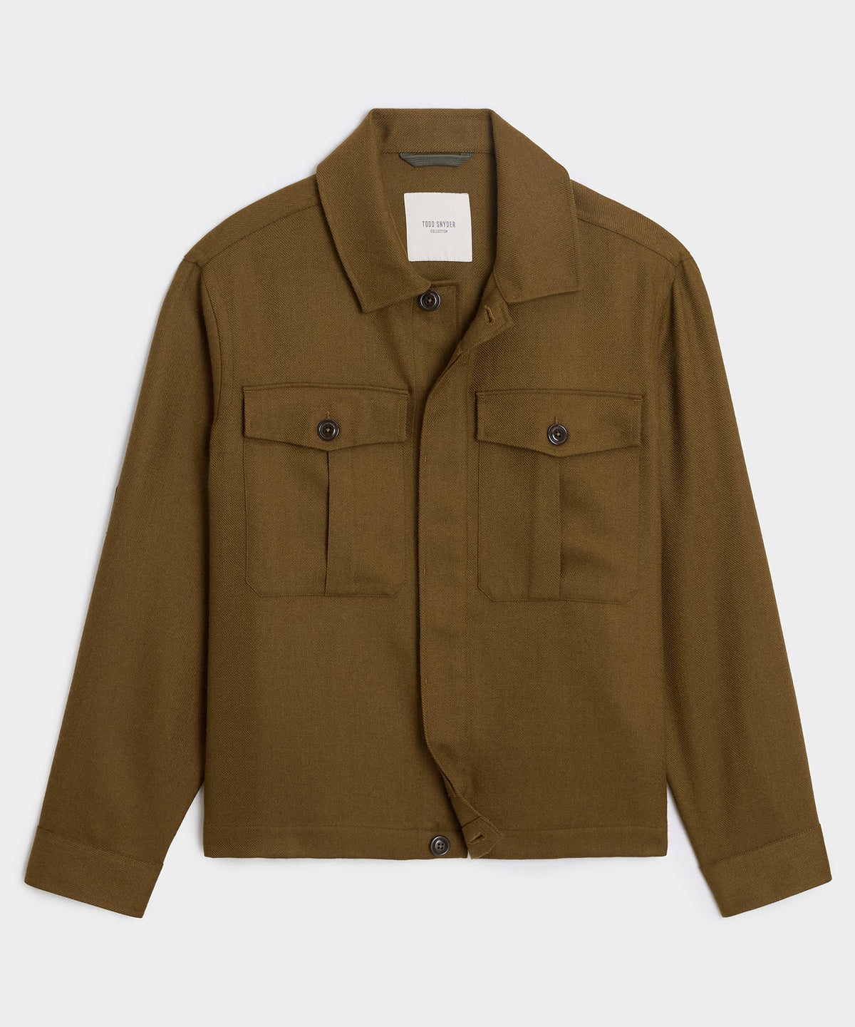 Italian Wool Overshirt - Bronze