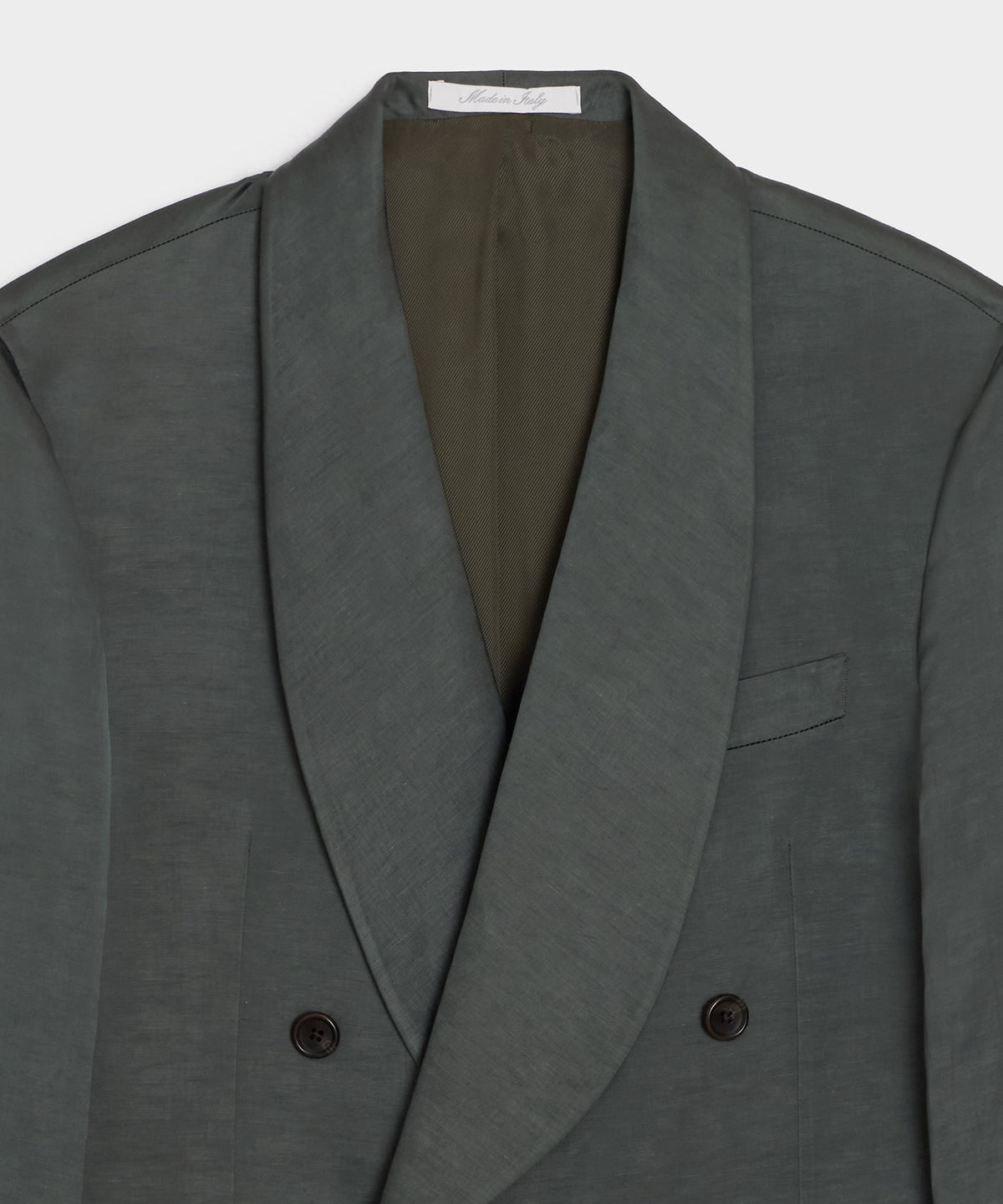 Italian Satin Dinner Jacket - Emerald Green