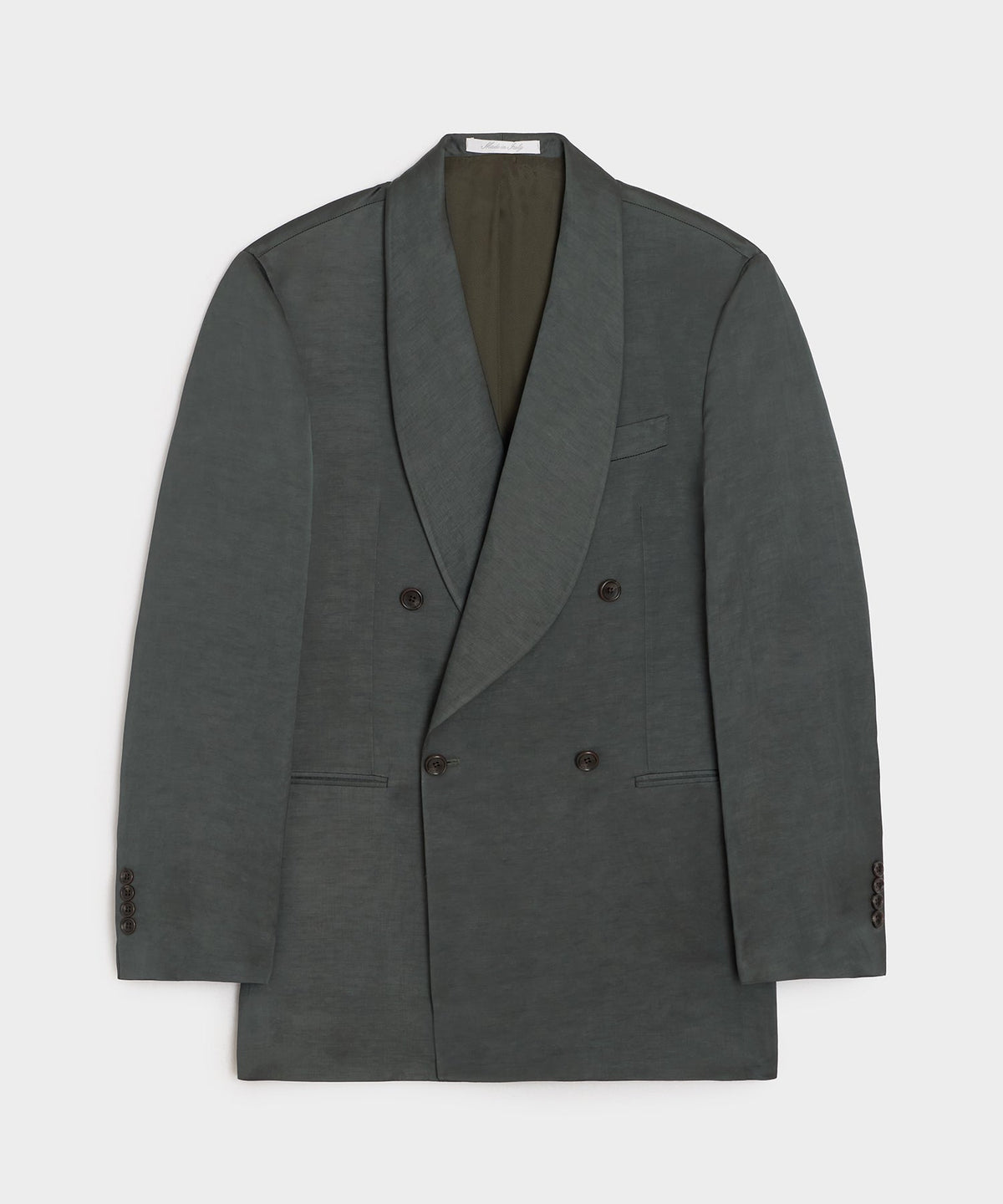 Italian Satin Dinner Jacket - Emerald Green
