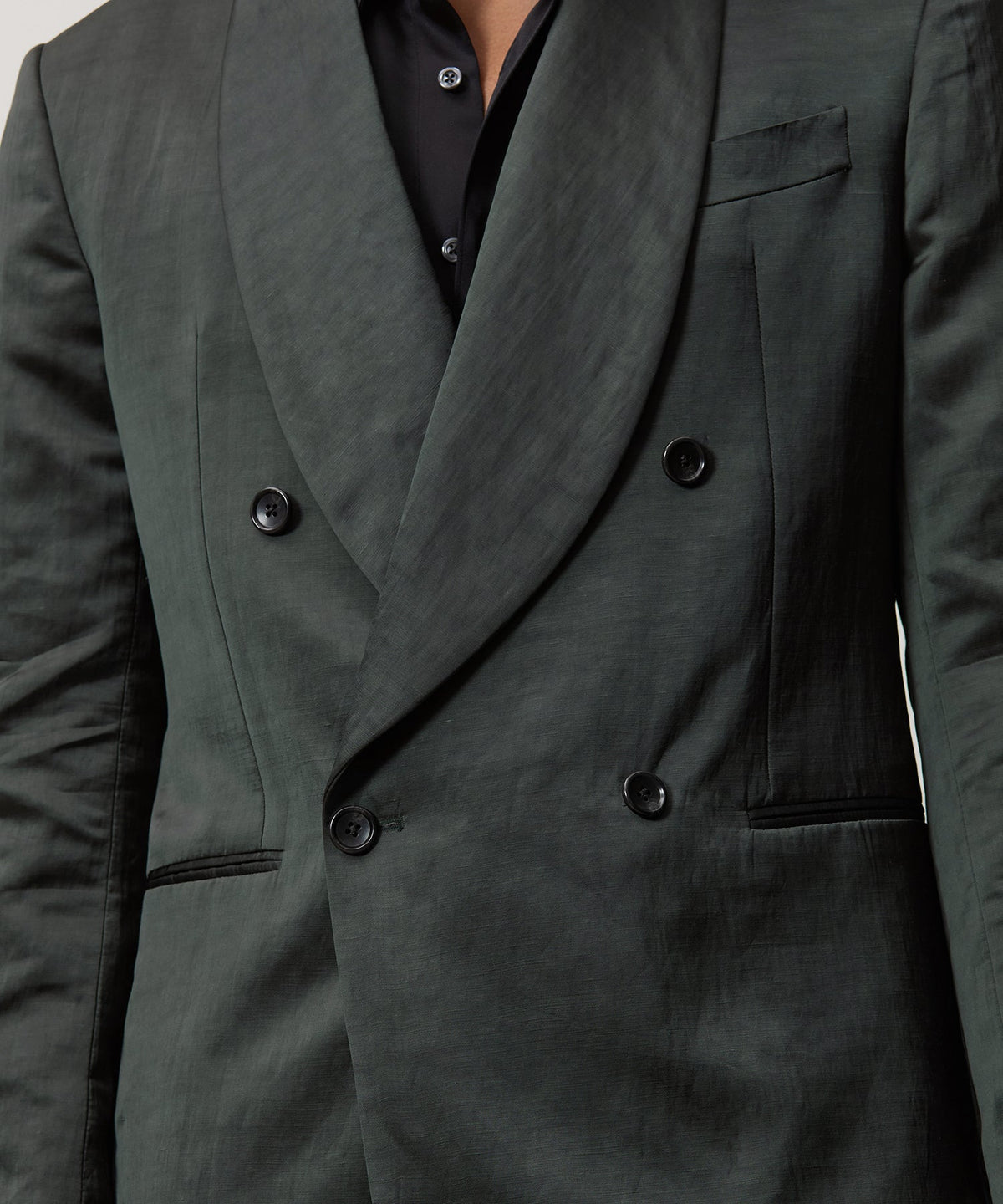 Italian Satin Dinner Jacket - Emerald Green