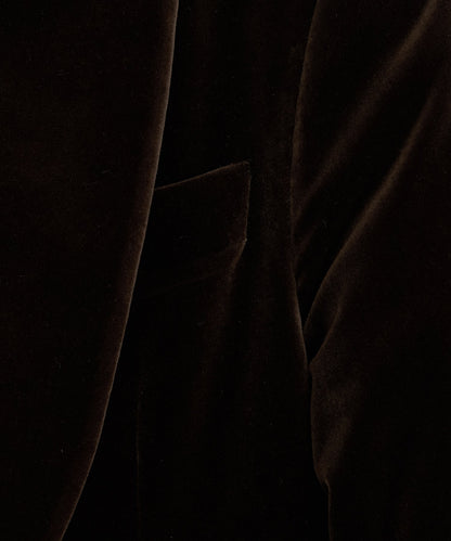 Italian Velvet Dinner Jacket - Brown