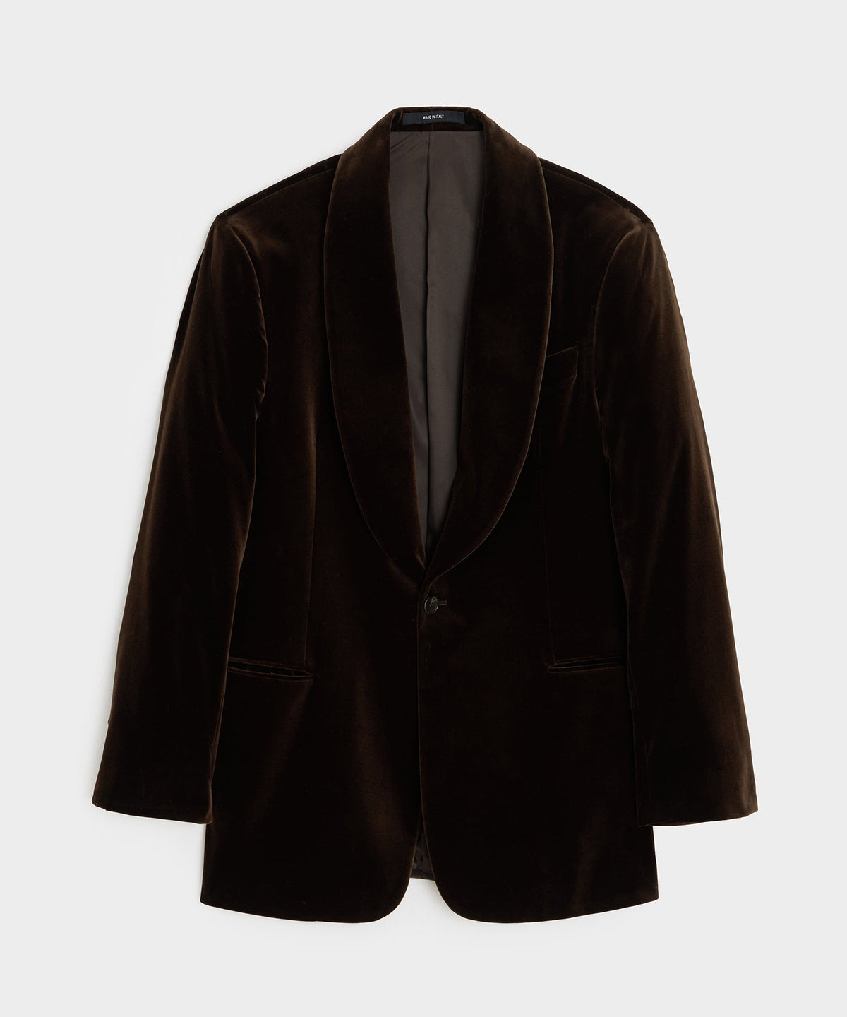 Italian Velvet Dinner Jacket - Brown