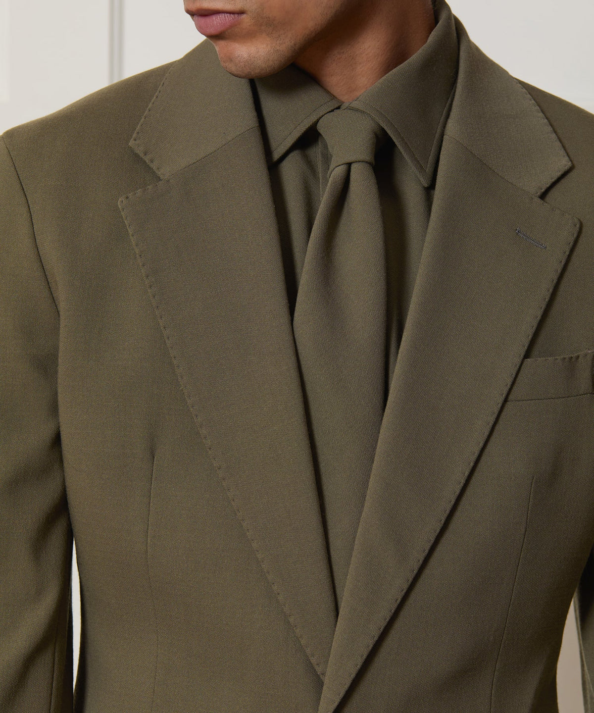 Italian Crepe Wythe Jacket - Olive