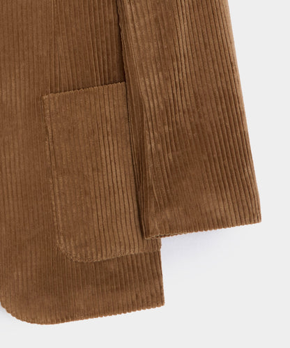 Italian Wide Wale Corduroy Madison Jacket - Brown