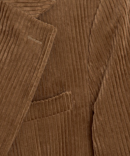 Italian Wide Wale Corduroy Madison Jacket - Brown