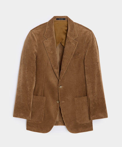 Italian Wide Wale Corduroy Madison Jacket - Brown