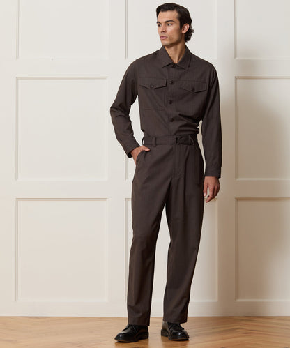 Italian Cavalry Twill Utility Trouser - Brown