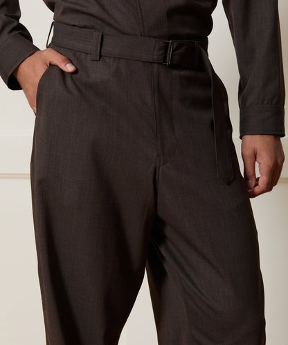 Italian Cavalry Twill Utility Trouser - Brown