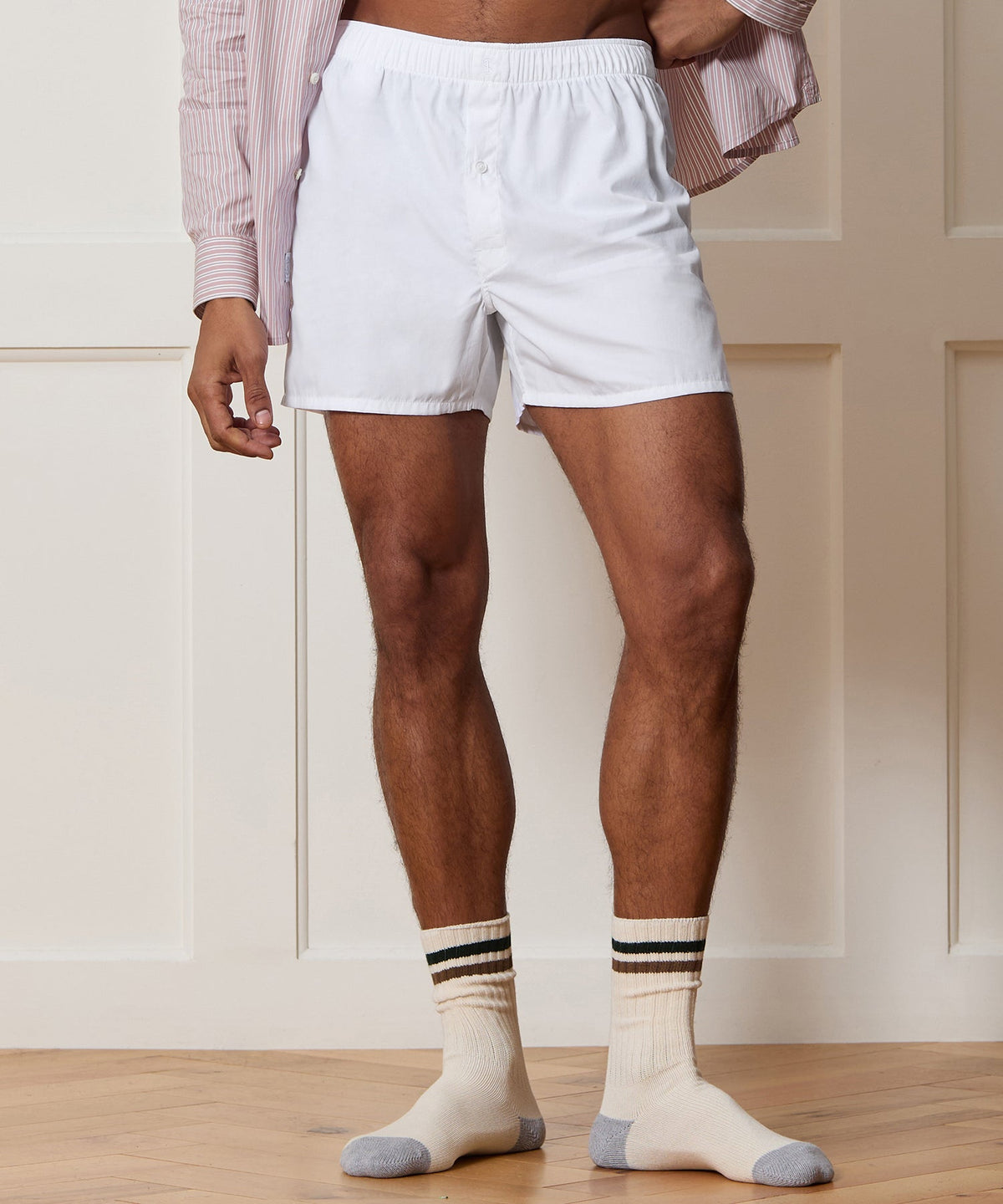 Portuguese Cotton Boxers - White