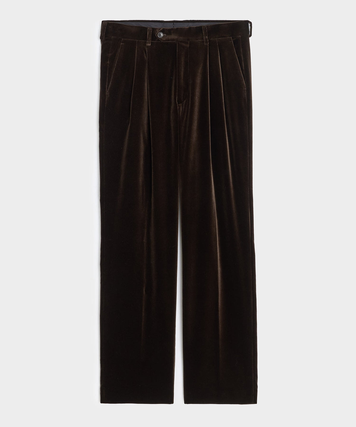 Italian Velvet Wythe Trouser - Brown