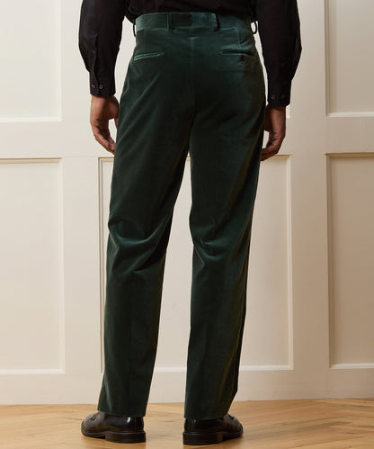 Italian Velvet Wythe Trouser - Eucalyptus