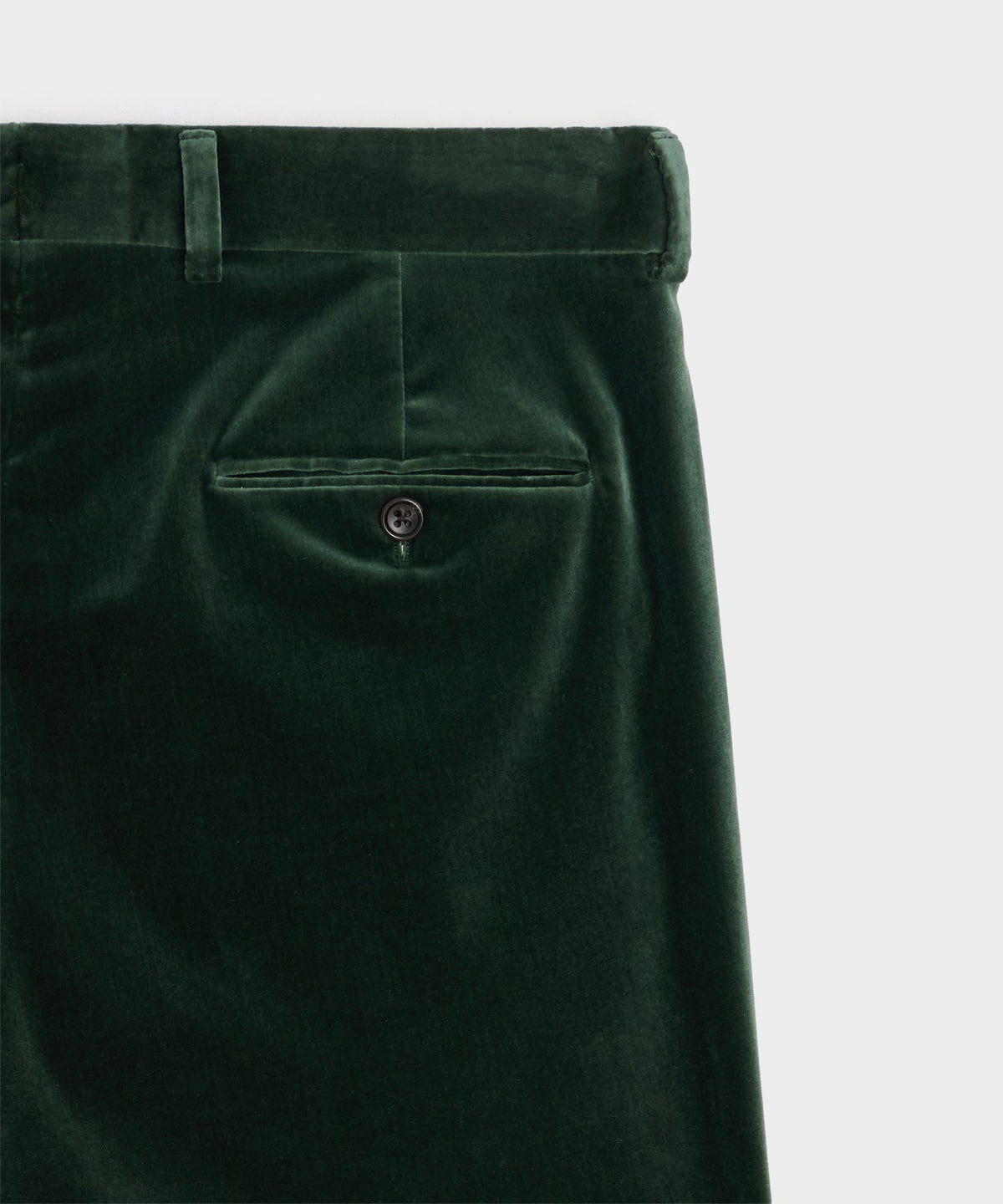 Italian Velvet Wythe Trouser - Eucalyptus